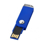 CLÉ USB PIVOTANTE RECTANGULAIRE 4 GB - BLEU - CLÉS USB PUBLICITAIRES PERSONNALISÉES