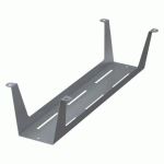 GOULOTTE PASSE-CÂBLES HORIZONTALE EXTRA OUVERTE UNIVERSELLE L 50 CM X P 9 X H 12 CM ALUMINIUM