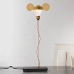 INGO MAURER I RICCHI POVERI TOTO LAMPE DE TABLE, OR
