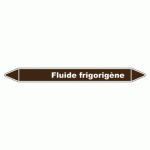 LOT DE 3 - MARQUEUR DE TUYAUTERIE - FLUIDE FRIGORIGÈNE - EN VINYLE LAMINÉ 355 X 37 MM