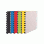 LOT DE 8 - PROTÈGE-DOCUMENTS ESSELTE POLYPROPYLÈNE VIVIDA 25 POCHETTES AMOVIBLES 264X310X21MM COLORIS ASSORTIS TRANSLUCIDE
