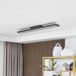 LUCANDE SMART PLAFONNIER LED LEICY NOIR 10 CM RVB CCT