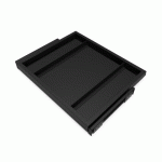 ORGANISATEUR DE DRESSING AVEC COULISSES - SANS PANIER - 600 MM - NOIR EMUCA