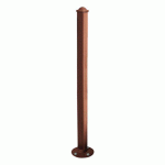 POTELET INCLINABLE AMORTICHOC AGORA - ZINC ASPECT CORTEN - PROCITY