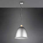 REALITY LEUCHTEN SUSPENSION JAGGER, À UNE LAMPE, Ø 40 CM, NICKEL