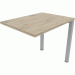 RETOUR AVEC PIED DE SOUTIEN L80XP60 ÉP.25MM BRUNSWICK/GRIS - EOL