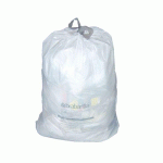 SAC POUBELLE 50/60 LITRES À LIENS COULISSANTS BRABANTIA H BLANC - 10 SACS