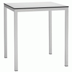 TABLE MIRTO 80 X 80 CM STRATIFIÉ BLANC - PEINT BLANC - S-CAB