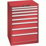 ARMOIRE ROUGE 717X725X1000 AVEC 8 TIR. 200KG _ 14.508.070 - LISTA