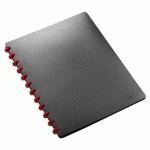 PROTÈGE-DOCUMENTS EASYFIX, A4, 20 POCHETTES, NOIR - LOT DE 2