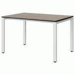 TABLE MALIBU 120X80 T5 SOUDÉ STR CHÊNE 1146/NOIR BLC 9016