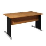 BUREAU DROIT PRONTO - L.140 X P.80 CM - PLATEAU AULNE - PIEDS L NOIR