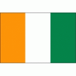 DRAPEAU COTE D'IVOIRE : DIMENSIONS - 100 X 150 CM