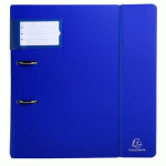 LOT DE 6 - CLASSEUR À LEVIER PASTIFIÉ EXACOMPTA CAMPUS LIGNT A4 MAXI - DOS 8 CM COULEURS ASSORTIES