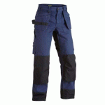 PANTALON DE TRAVAIL ARTISAN HEAVY WORKER BLEU FONCÉ/NOIR D100 - BLAKLADER
