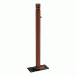 POTELET RABATTABLE SOLIBLOC Ø 76 MM CITY - ASPECT CORTEN - PROCITY