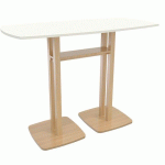 TABLE DE RÉUNION DEBOUT EASYDESK 114X75CM SAPIN BLANC - PAPERFLOW