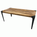 TABLE INDUSTRIELLE D'OCCASION RECTANGULAIRE EN BOIS