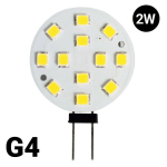 BARCELONA LED - AMPOULE LED G4 PLATE BI-PIN 2W - 12V AC/DC - BLANC NEUTRE - BLANC NEUTRE