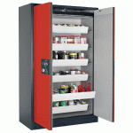 ARMOIRE SÉCURITÉ Q-PEGASUS-90 Q90.195.120.WDAC GRIS/ROUGE - MANUTAN COLLECTIVITÉS