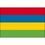 DRAPEAU MAURICE : DIMENSIONS - 50 X 75 CM