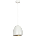 EMIBIG LIGHTING - EMIBIG LENOX PLAFONNIER DÔME BLANC/OR 1X E27