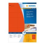 HERMA ETIQUETTES COULEUR - HERMA - COLORIS : ROUGE -  70 X 37 - BOITE DE 2400 ÉTIQUETTES