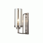 LAMPE MURALE KENTMEN - APPLIQUE - CHROME EN METAL, VERRE, 11 X 22 X 32 CM, 1 X E27, MAX 40W - HOMEMANIA