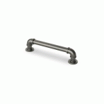 LOT DE 4 POIGNÉES DE MEUBLE EN ALUMINIUM OGULIN - ASPECT ÉTAIN - 216 X 38 MM HETTICH