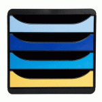 MODULE DE CLASSEMENT BIG BOX 4 TIROIRS BEE BLUE - COULEURS ASSORTIES