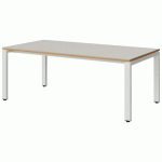 TABLE MALIBU 160X80 T3 SOUDÉ STR ALAISÉ BLC SE W911/BLC 9016