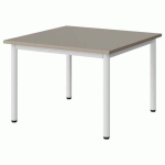 TABLE MALIBU 80X80CM T2 4P STRA ABS GRIS U727/BLC 9016