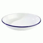 ASSIETTE APS, CREUSE -ENAMELWARE- Ø 22 CM, HAUTEUR : 3,5 CM