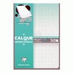 BLOC DE 50 FEUILLES CALQUES SATIN CLAIREFONTAINE A4 90 - 95G