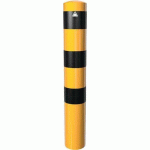 BORNE ACIER Ø 152 X 32 MM À BÉTONNER JAUNE/NOIR L1500 MM - SCHAKE