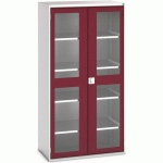 BOTT 1 ARMOIRE VERSO PORTES TRANSPARENTES AVEC 4 TABLETTES 1050X550X2000_BOTT