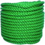 CORDAGE POLYPROPYLENE10MM 3T. VERT BOBINE 100M