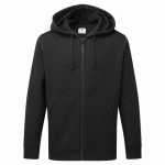 LOT DE 2 - PORTWEST B312 SWEAT À CAPUCHE ZIPPÉ NOIR - TAILLE XXXL