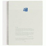 LOT DE 3 - CAHIER À SPIRALES ORIGINS, A4, QUADRILLÉ, GRIS