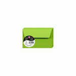 LOT DE 3 - PAQUET DE 20 ENVELOPPES POLLEN 90X140MM 120G/M2 - VERT MENTHE