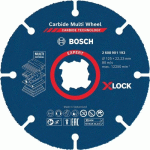 DISQUE À TRONÇONNER X-LOCK EXPERT CARBIDE MULTI WHEEL 125 MM, BOSCH