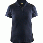 POLO FEMME MARINE FONCÉ/NOIR TAILLE XXXL - BLAKLADER