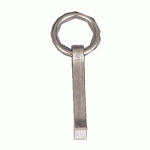 ANNEAUX D'ÉCURIE À SCELLEMENT - ACIER ZINGUÉ BLANC - 12X130 MM BRICOZOR