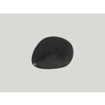 ASSIETTE PLATE OVALE NOIR PORCELAINE 20X16 CM SHAPED RAK