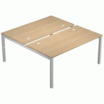 BENCH POSTE DÉPART PIED MÉTAL TRENDY 160 CHÊNE CANADIEN GRIS - ARTARREDI