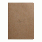 RHODIARAMA PIQÛRE A5 LIGNÉ 64 PAGES, PAPIER 90G - TAUPE