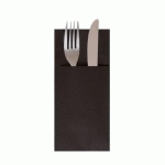 SERVIETTE JETABLE KANGOUROU DRY COTTON NOIR GARCIA DE POU 40 X 40 CM (VENDU PAR 50)