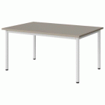 TABLE MALIBU 120X80 T3 4P STRA ABS GRIS U727/BLC 9016