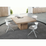 TABLE RÉUNION PIEDS PANNEAU 140 X 140 CM ORME - QUADRIFOGLIO