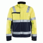 VESTE HIVER MULTINORMES JAUNE FLUORESCENT/MARINE TAILLE L - BLAKLADER